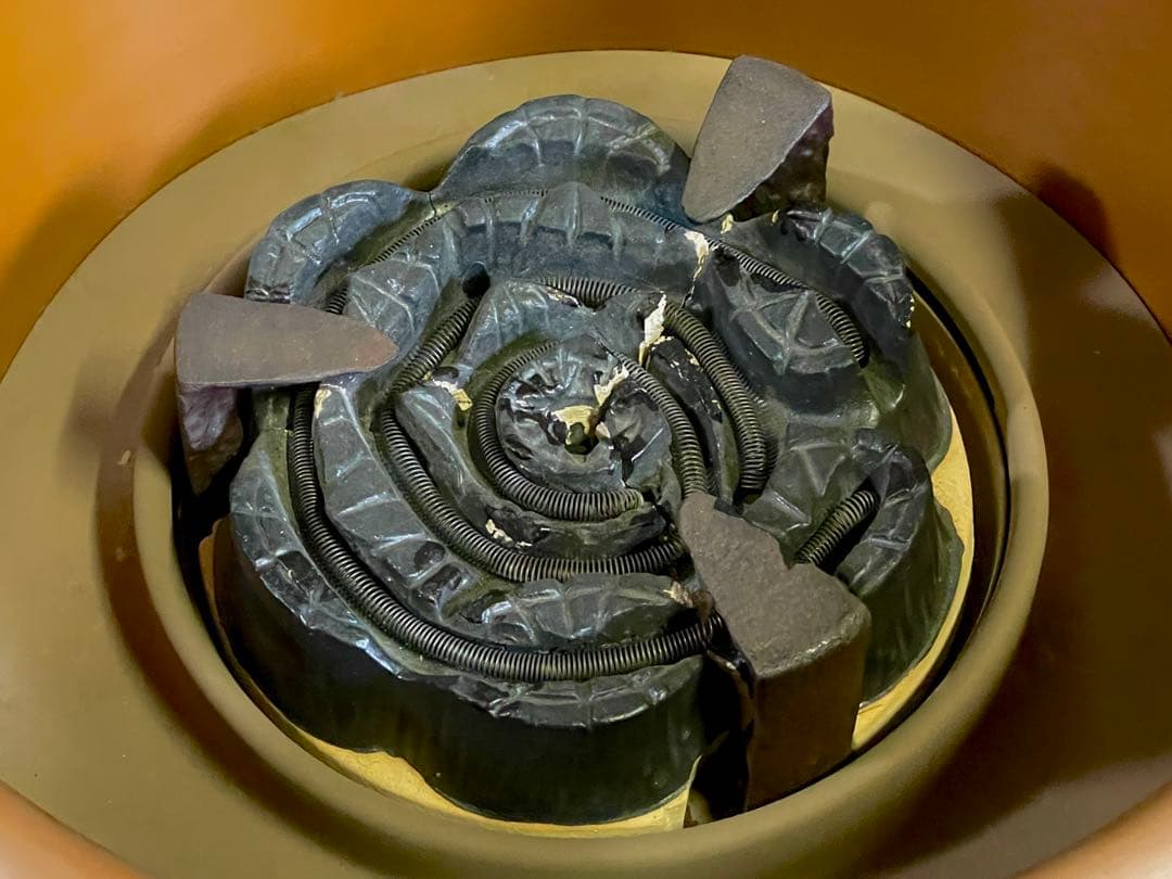 割引❣️「祖」 立礼 丸炉 銅製 電気炭付 野々田 電熱器 (E) 割引