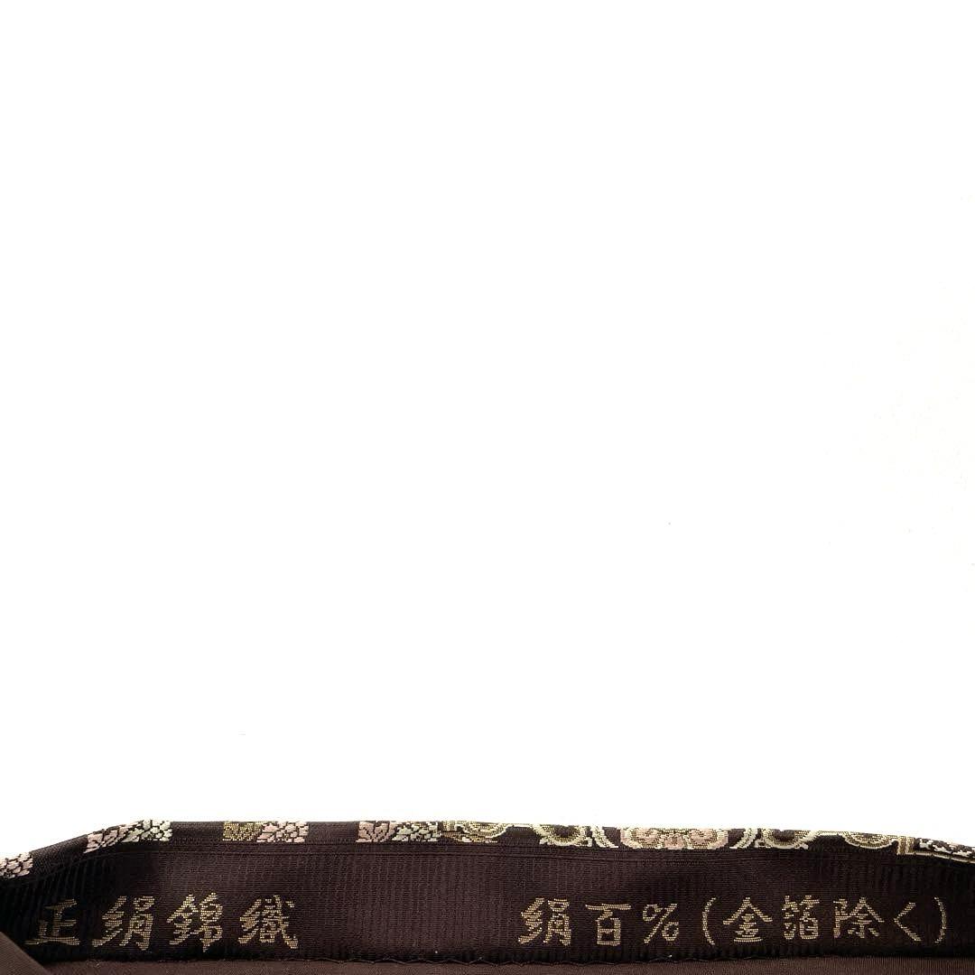 専用帯5001 ○陰山織物謹製 箔屋清兵衛 高級 正絹 錦織 袋帯 花文 華文