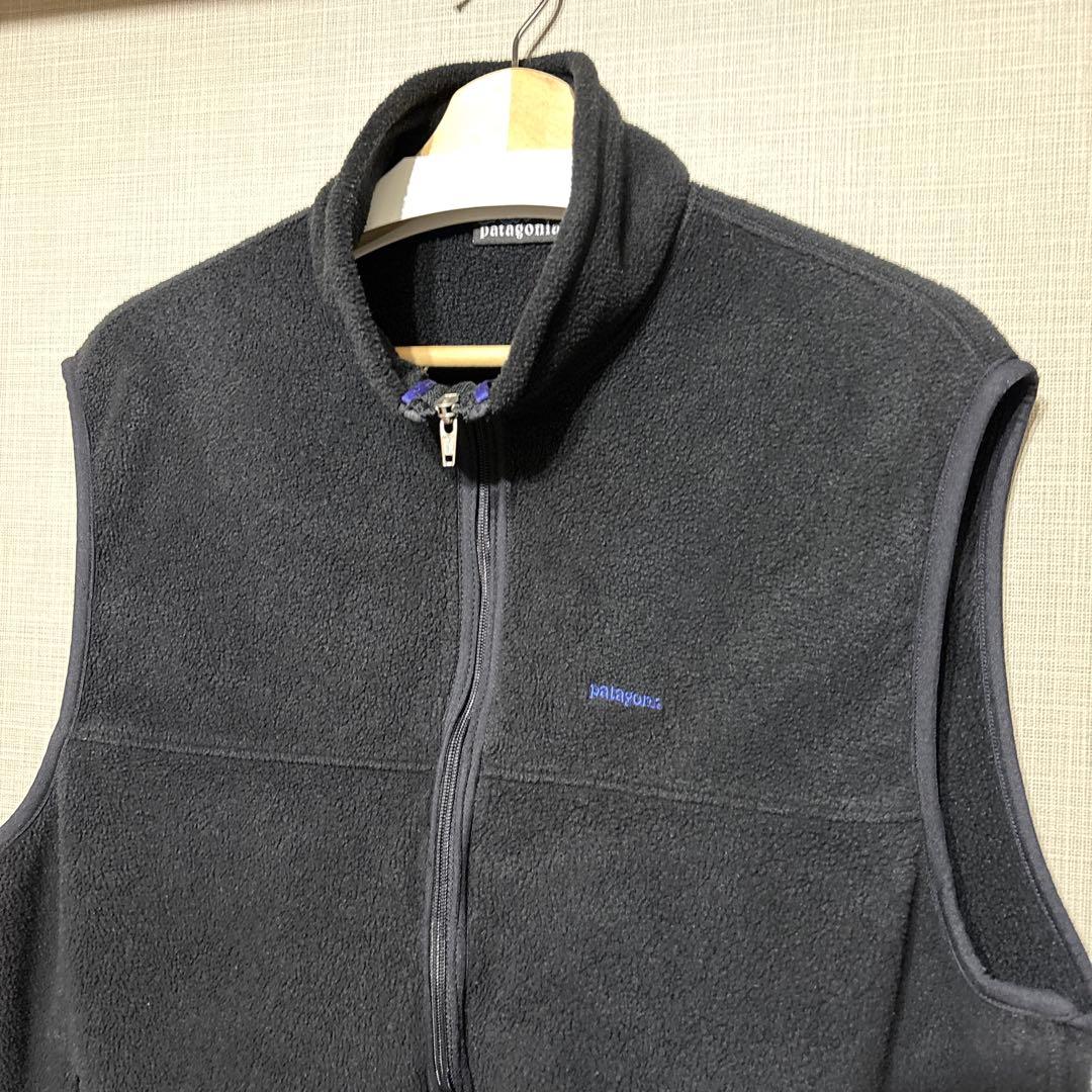 patagonia シンチラ フリース ベスト 黒 L 90s USA製 - メルカリ