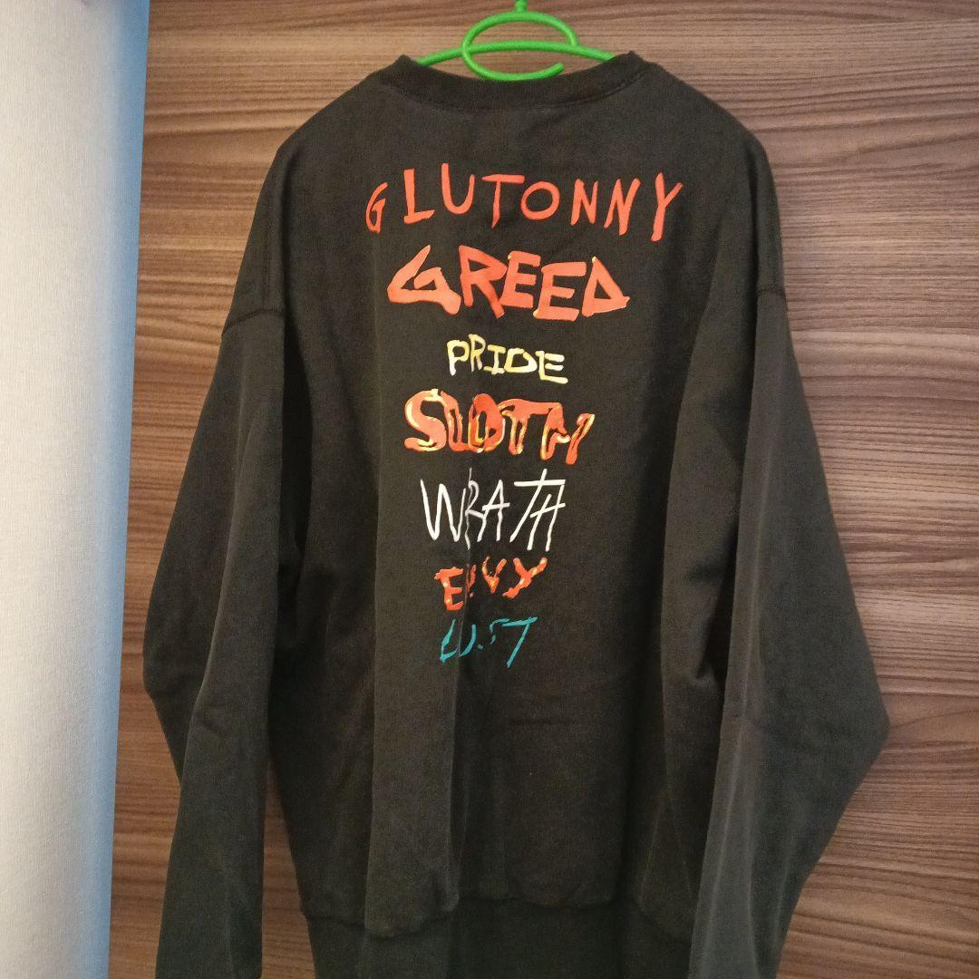 SA1NT ブラック スウェット トレーナー - メルカリ