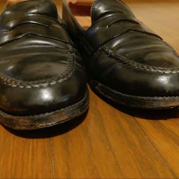 ジャンク 要リペア オールデン 987 シェルコードバン ペニーローファー