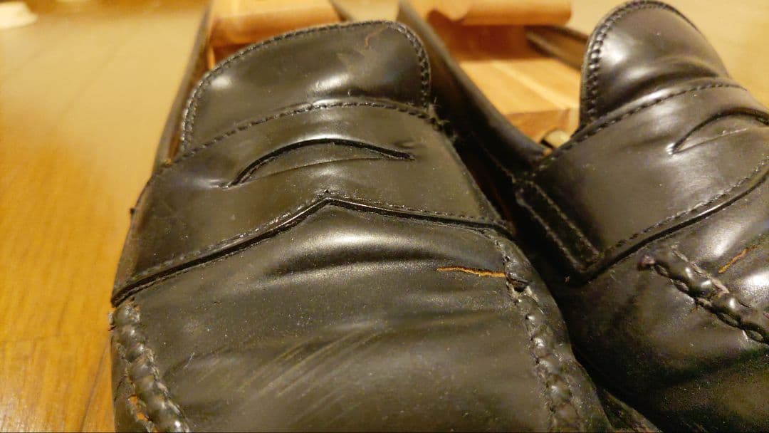 ジャンク 要リペア オールデン 987 シェルコードバン ペニーローファー