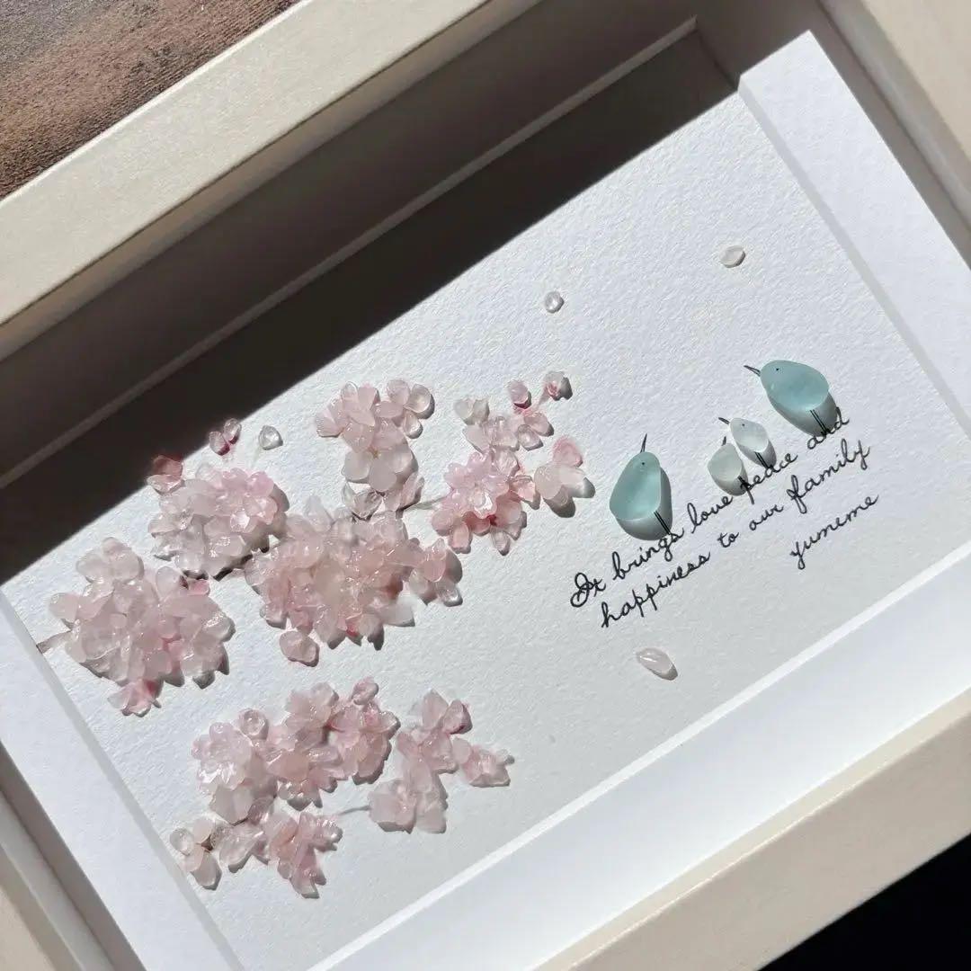 ③桜【pink*flower*happiness】春の訪れ シーグラスアート 桜【pink