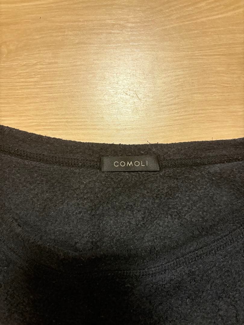 定価半額以下！COMOLI フリースクルーネック シルク プルオーバー