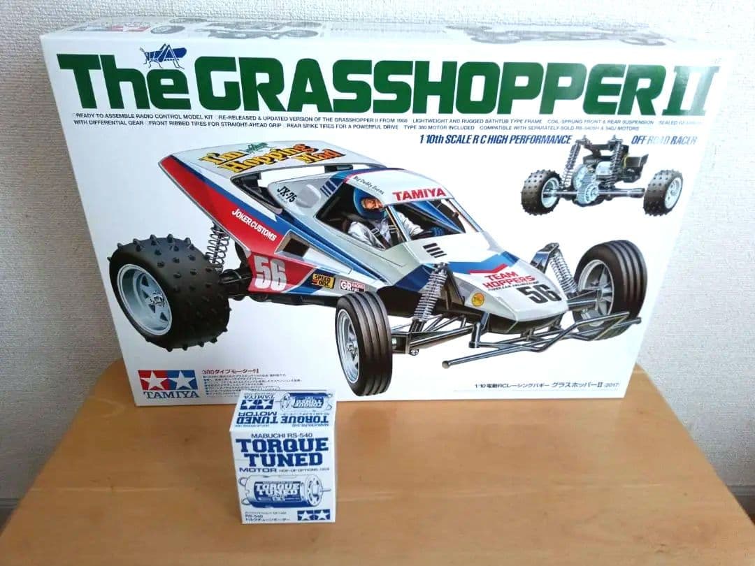 タミヤ　グラスホッパーII 540トルクチューンモーター付き グラスホッパー 2】540モーターからステップアップ→めっちゃ速く