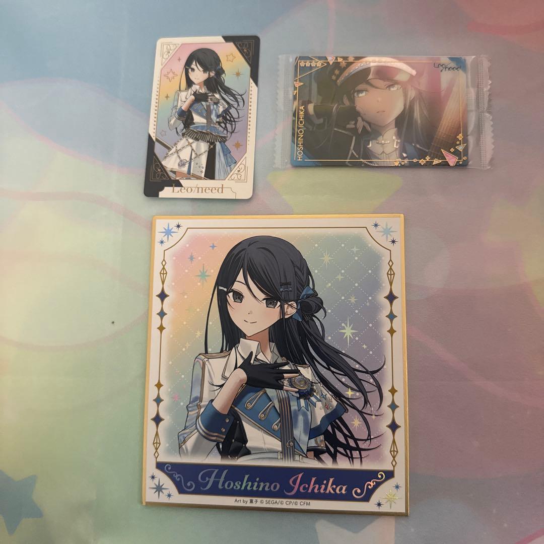 星乃一歌 星乃いちか プロセカ 5周年 感謝祭 オーロラ箔押し ミニ色紙