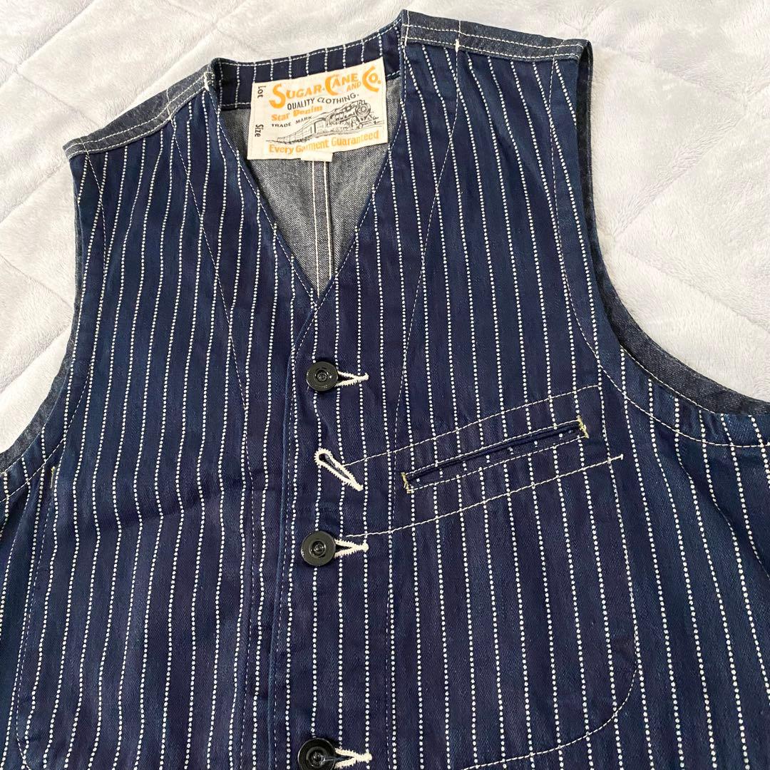 美品】sugar cane シュガーケーン ウォバッシュ ベスト 36 - メルカリ