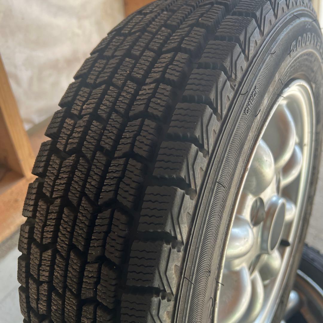 ローバーミニ 純正12インチアルミホイール&スタッドレスタイヤセット