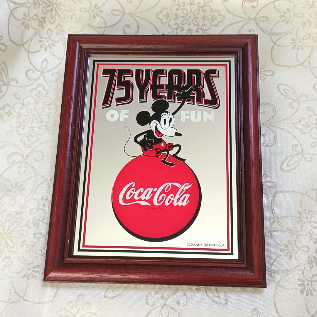 パブミラー コカ・コーラ ✕ ディズニー ミッキーマウス 75周年 鏡