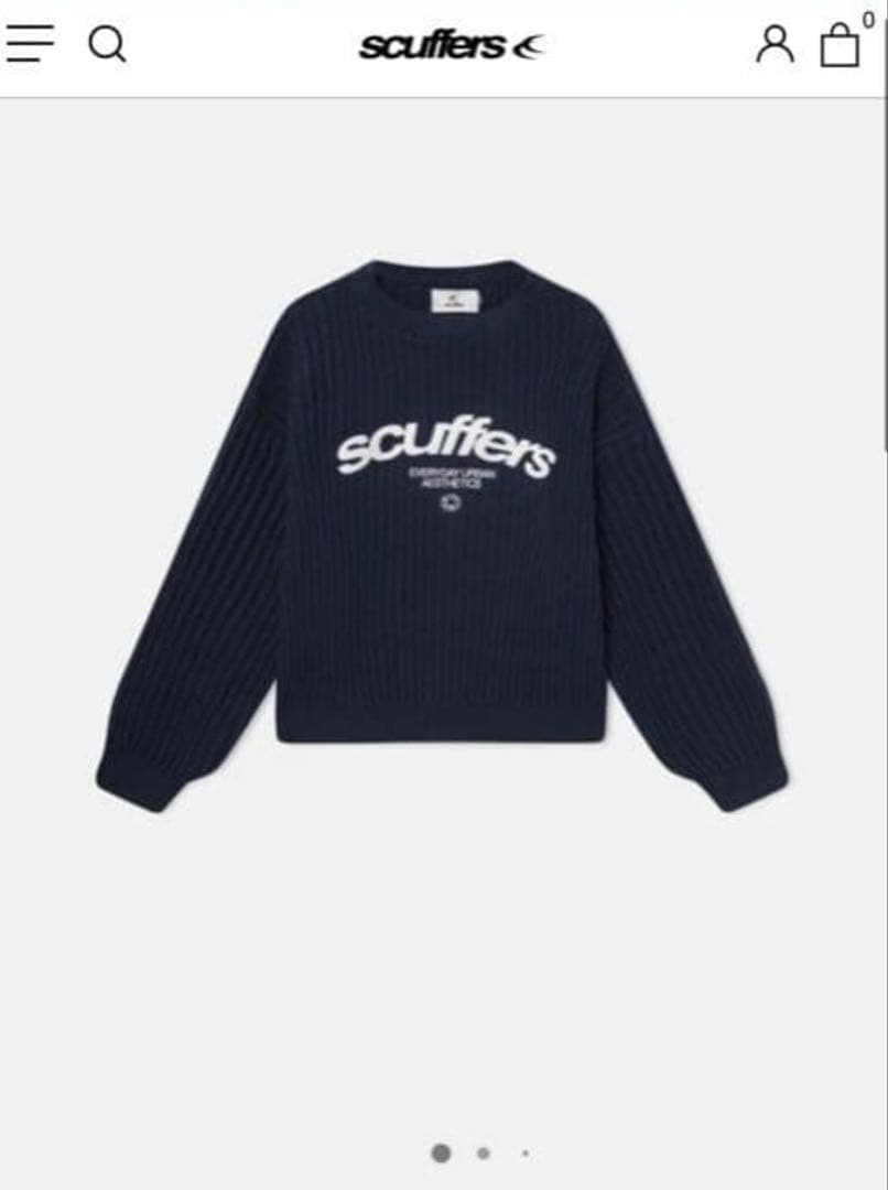 scuffers ニット セーター sサイズ ネイビー - メルカリ