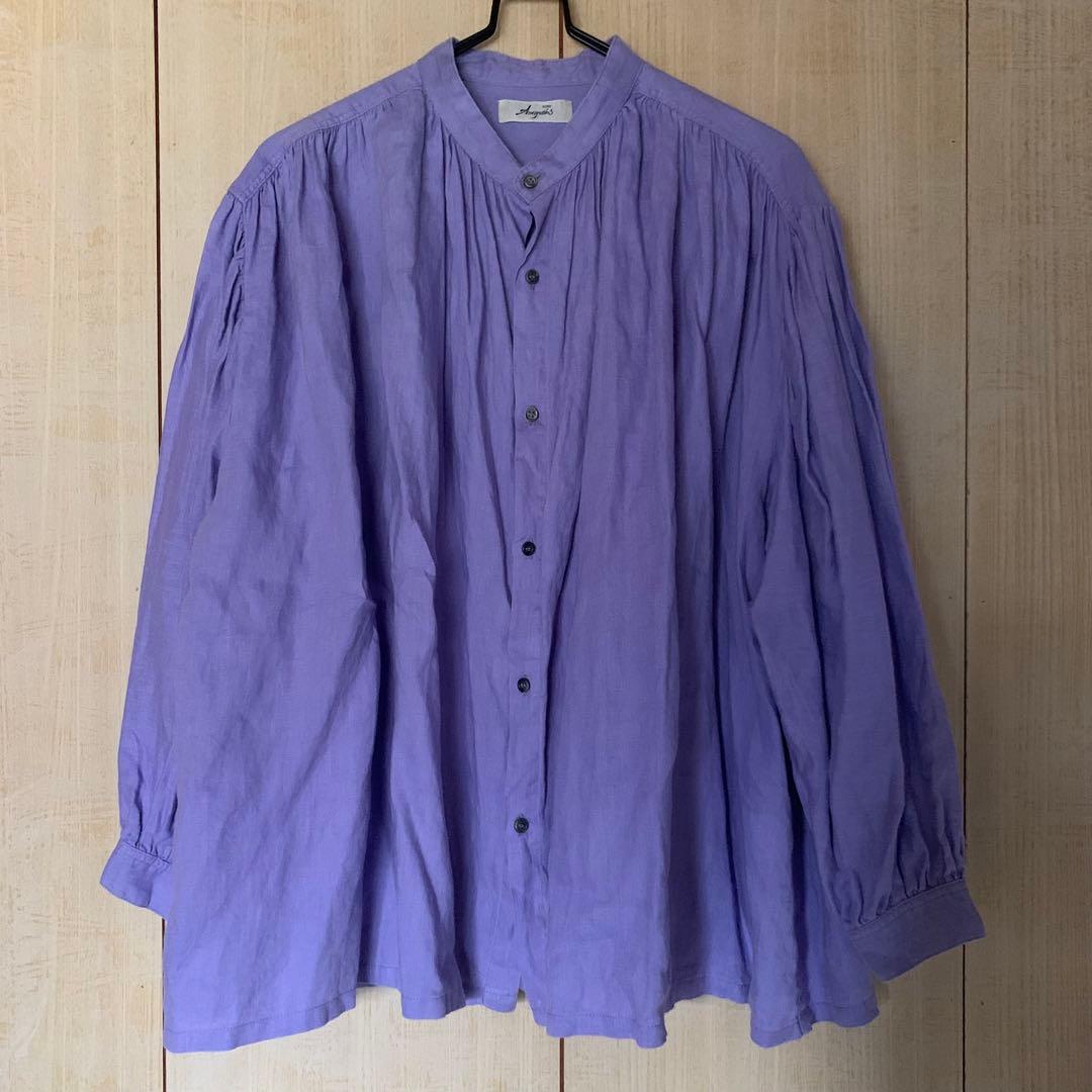 17 イチアンティークスichiAntiquites リネンギャザーブラウス - メルカリ