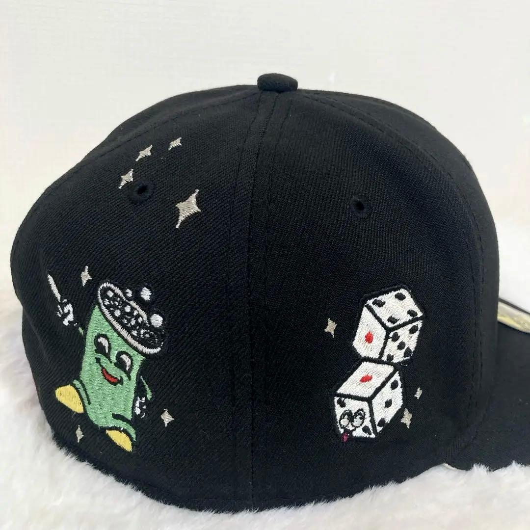 Supreme キャラクター Sロゴ ブラック キャップ ニューエラ コラボ