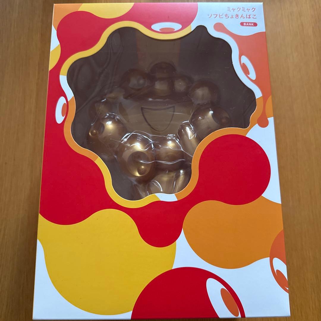 ミャクミャク 貯金箱 金 ゴールド 大阪関西万博 ソフビ - メルカリ