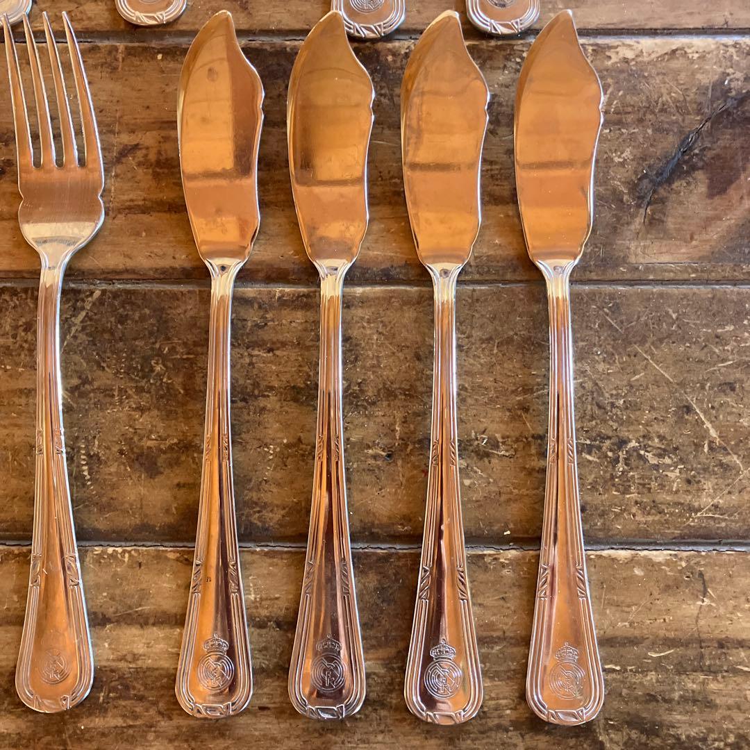 希少 レアルマドリード 1998 CL優勝 記念カトラリーセット（箱なし・美