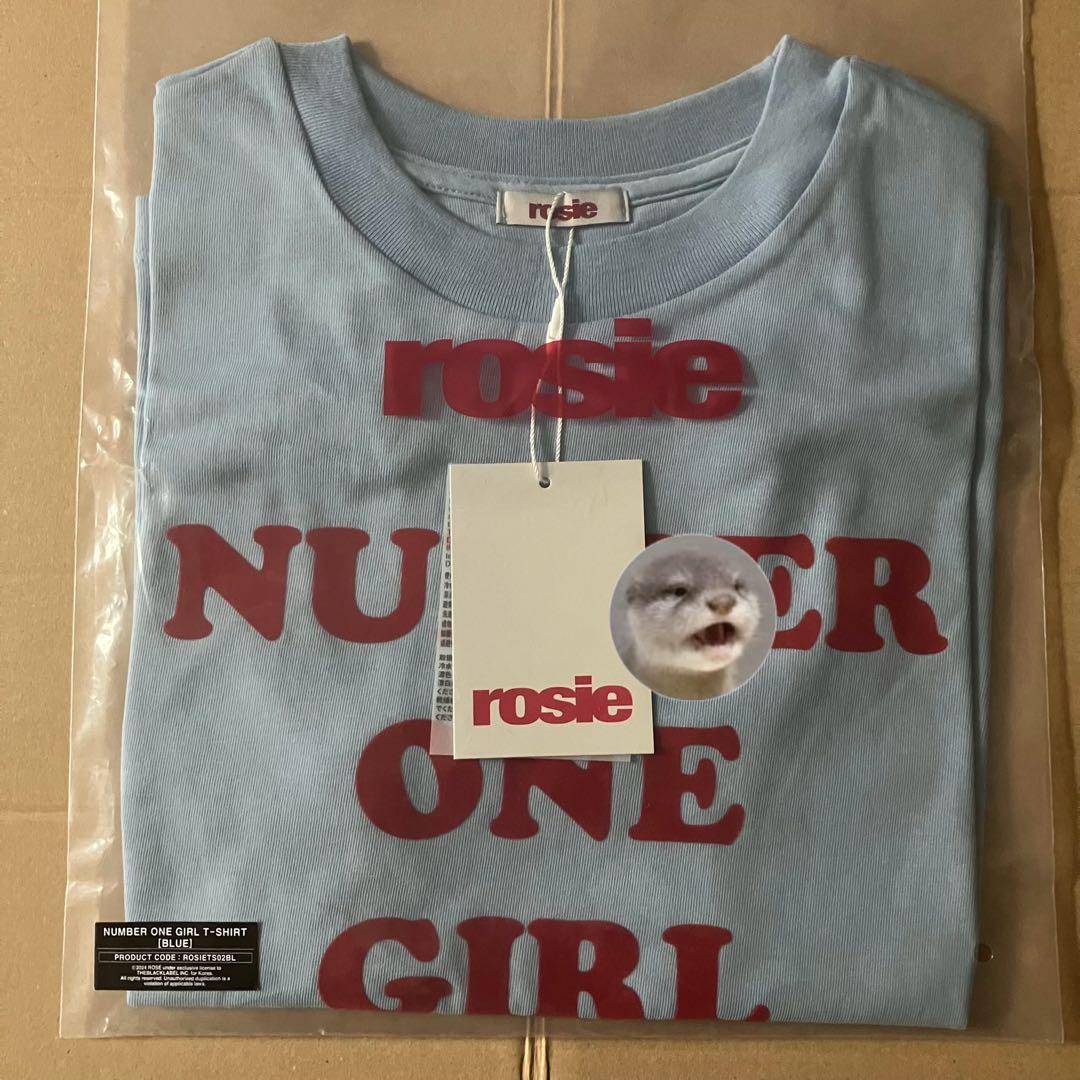 BLACKPINK ロゼ rosie ロージー POP-UP　Tシャツ　ブルー ROSÉ [ROSIE] NUMBER ONE GIRL BLUE T-SHIRT rosie POP-UP STORE in