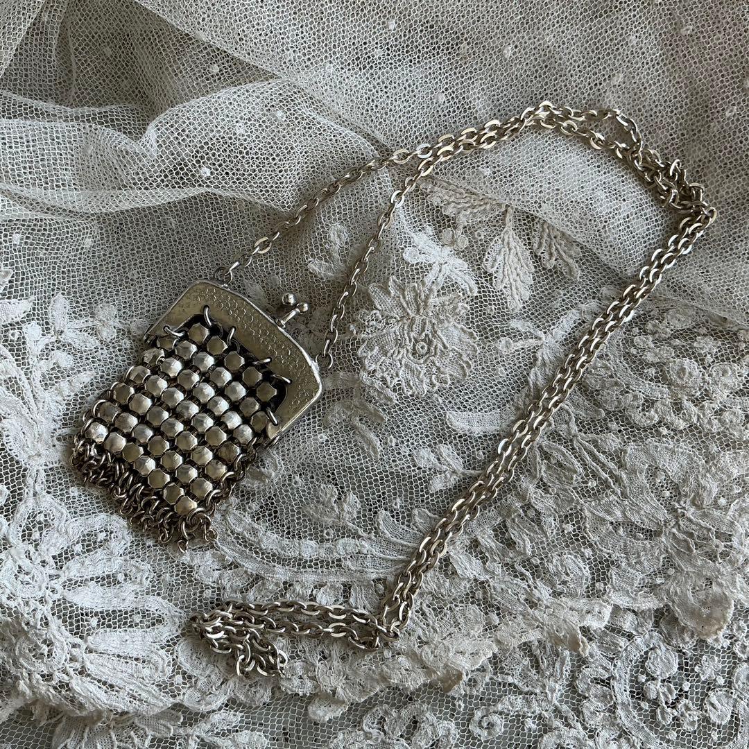 フランスアンティーク コインパース 子供用 ペンダント ミニチュア