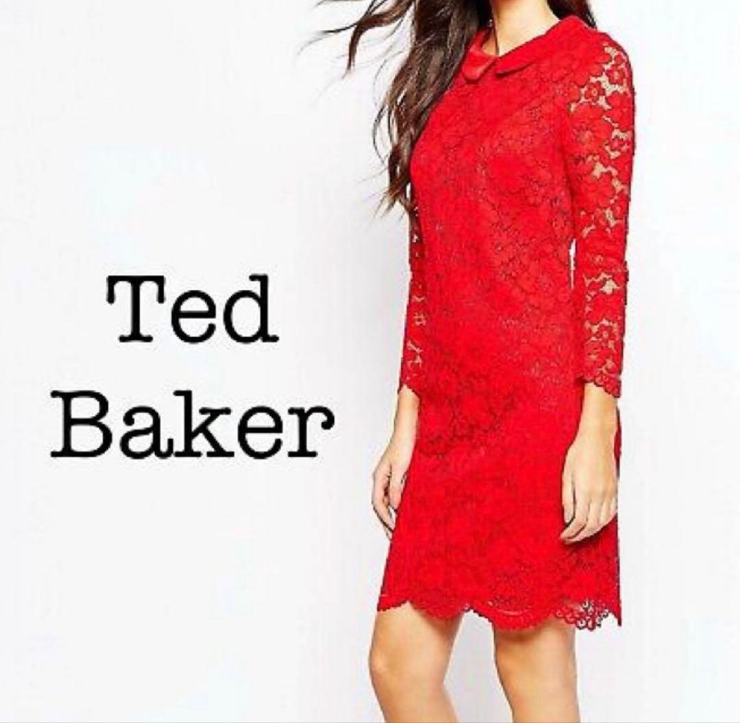 新品】TED BAKER テッドベイカー フラワースカラップレース ワンピース