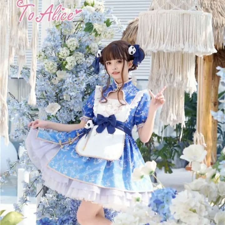 即完売商品♡】6点セット To Alice パンダチャイナメイドワンピース