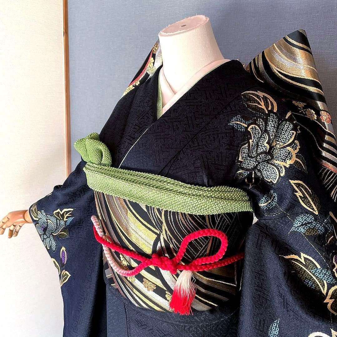 振袖フルセット 高身長 紋意匠に絞り 手描き友禅 成人式振袖 振袖