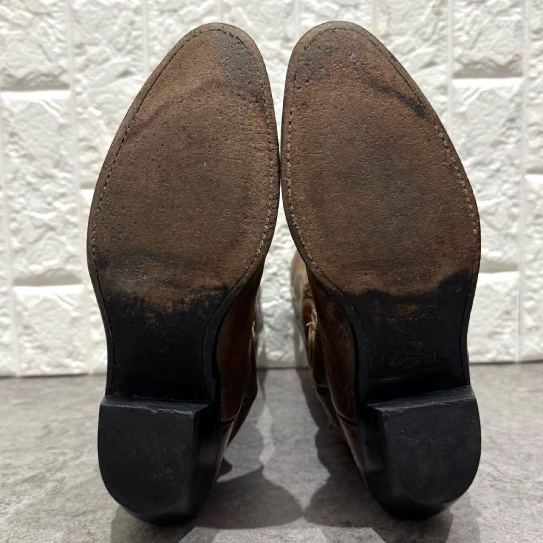 大人気】Tony Lama 25cm ウエスタンブーツ トライバル ステッチ