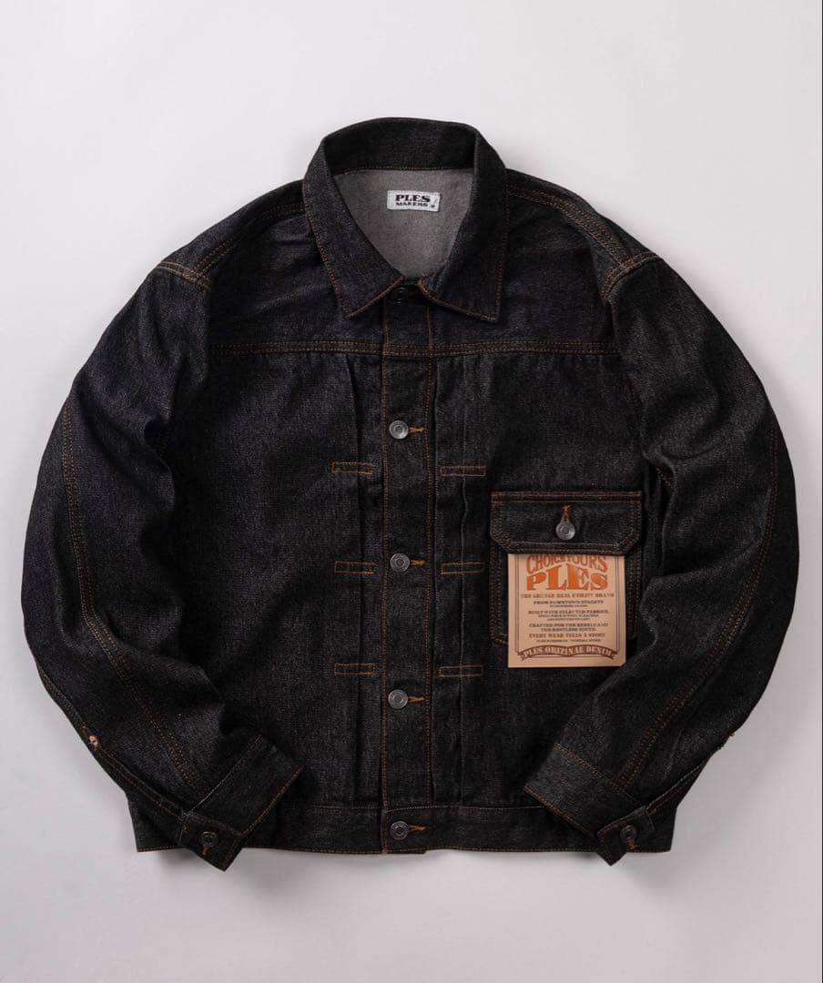 デニムセットアップ PLES Trucker JACKET & PANTS 黒 - メルカリ