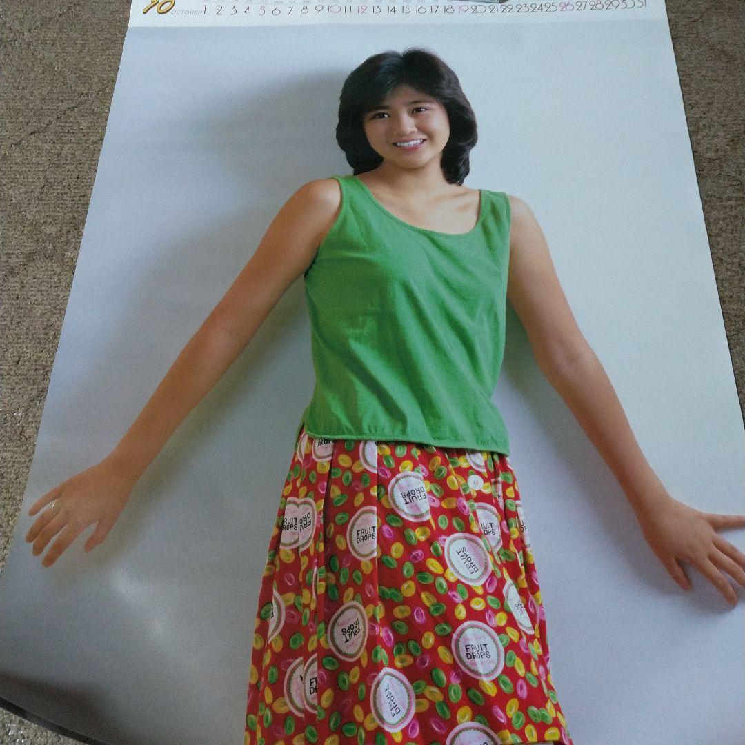 【未開封 希少】菊池桃子さん 大型カレンダー1986年 51.5cmx73cm