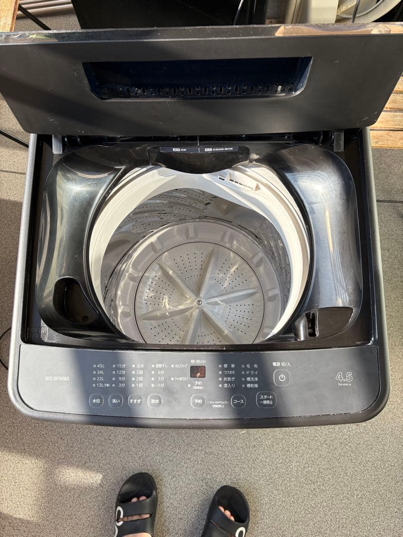 縦型洗濯機本体 4.5kg ブラック