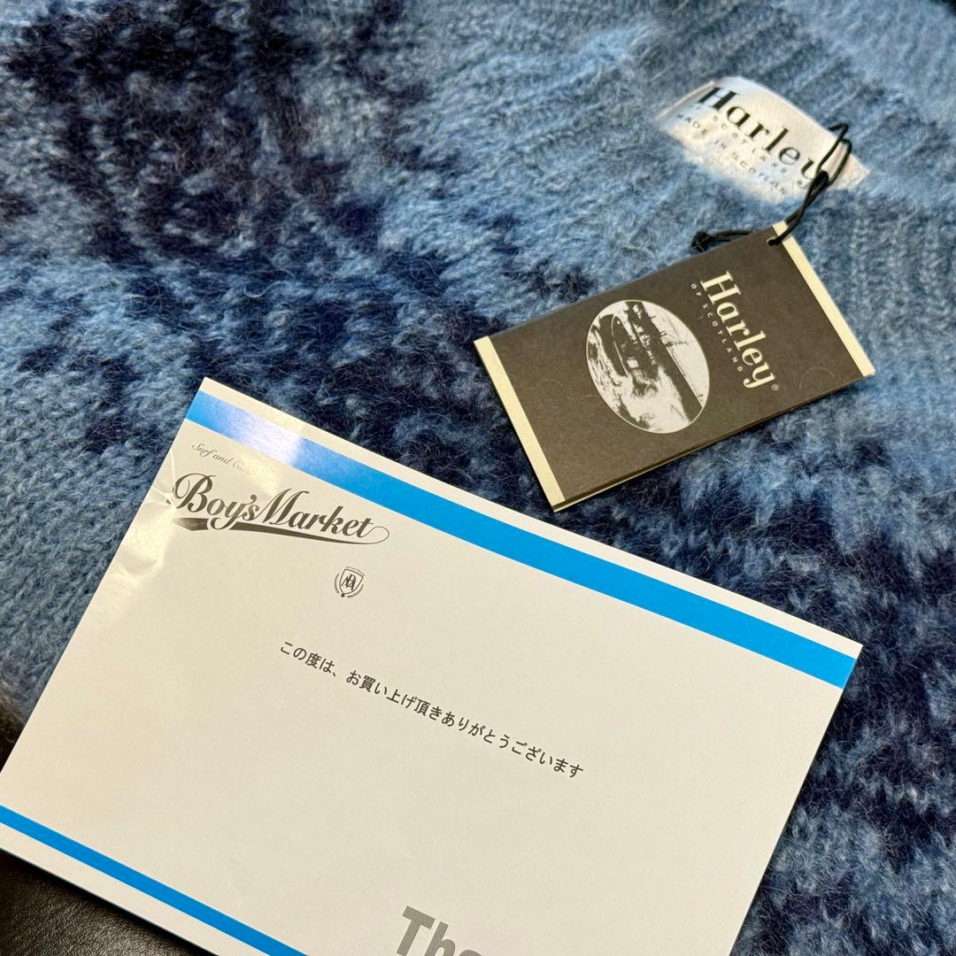 ボーイズマーケット別注 Harley of Scotland モヘアニット - メルカリ