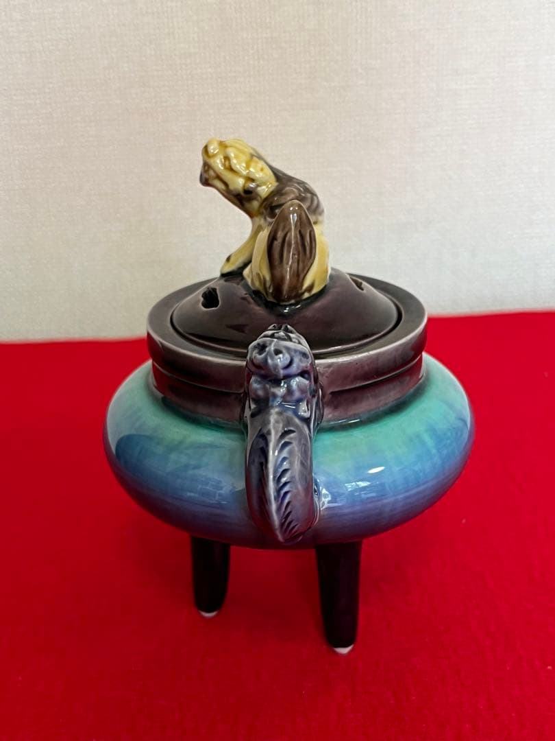 人間国宝 柳雨軒 三代 徳田八十吉(正彦銘) 彩釉 香炉 管理T212 - メルカリ