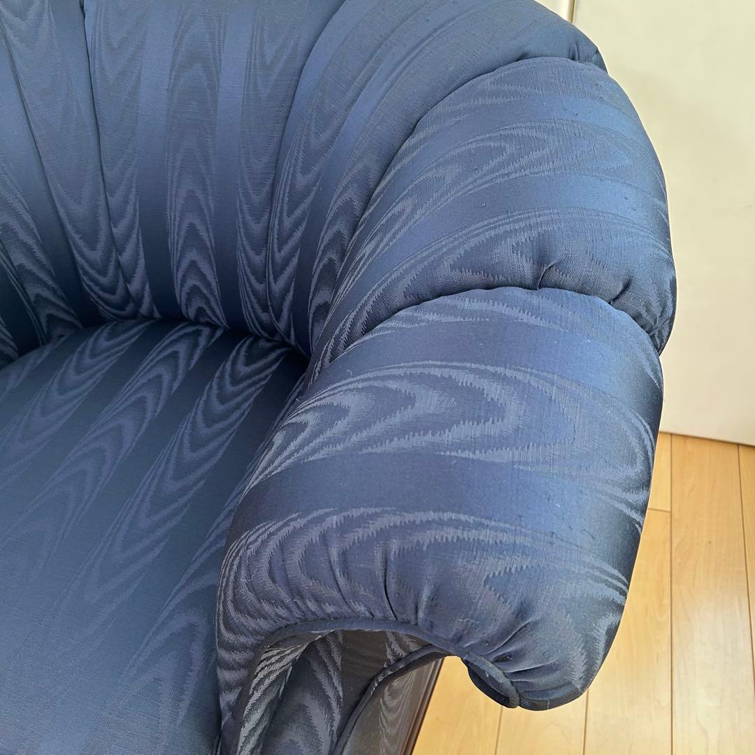 マルニ KENT-COURT ケントコート 1人ソファ ネイビー シェルソファー