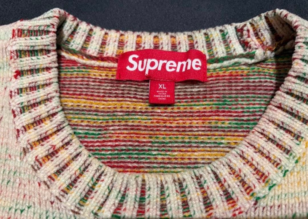 トップス Supreme Contrast Arc Sweater \"White\" XL