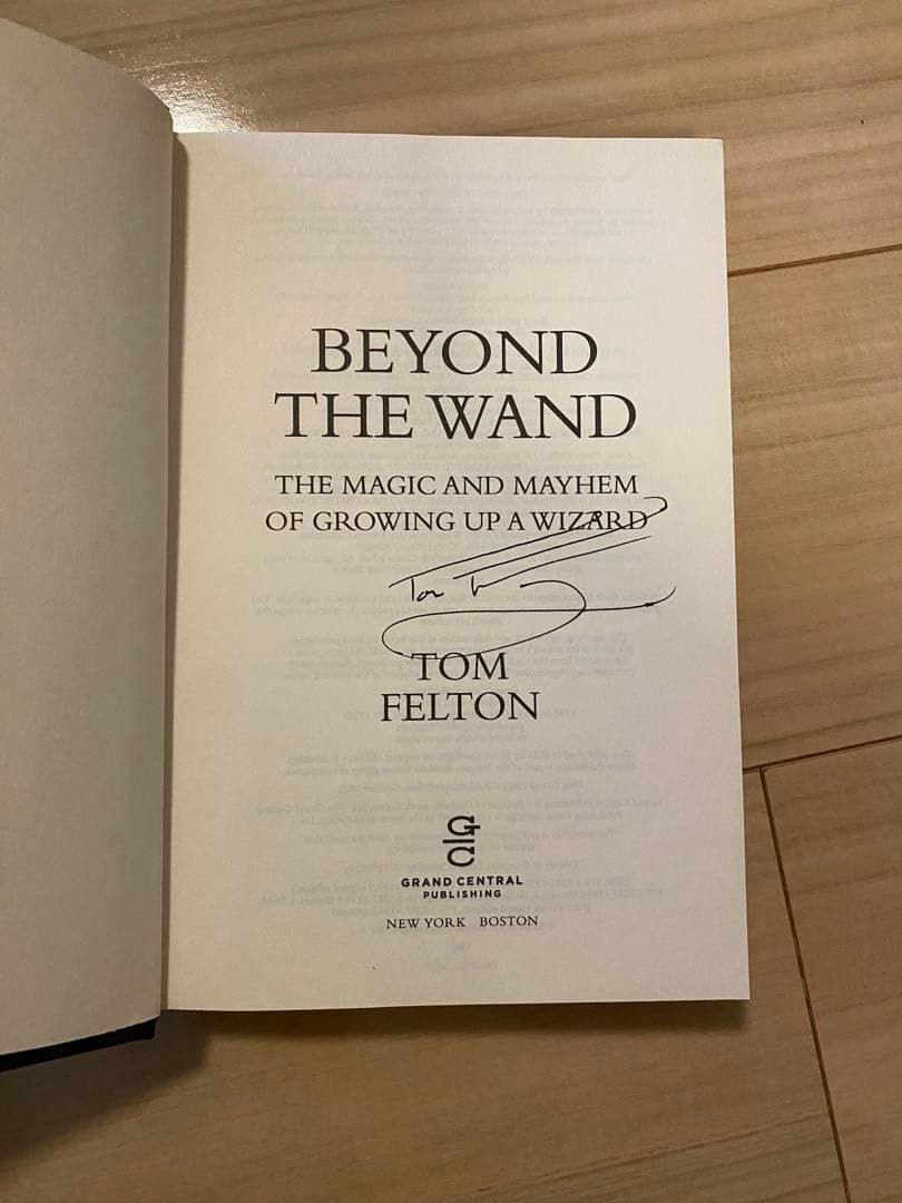 サイン入り】Beyond the Wand: Tom Felton