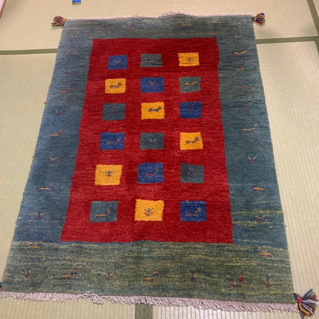 ギャッベ ラグ 100✖️140 ギャッベ ラグ 100✖️140 ギャッベ ラグ 100✖️140 ギャッベ 絨毯