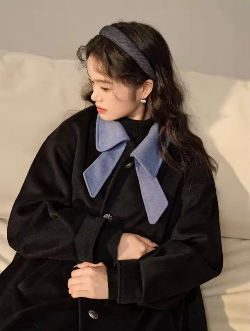 KUOSE リボンカラーコート S