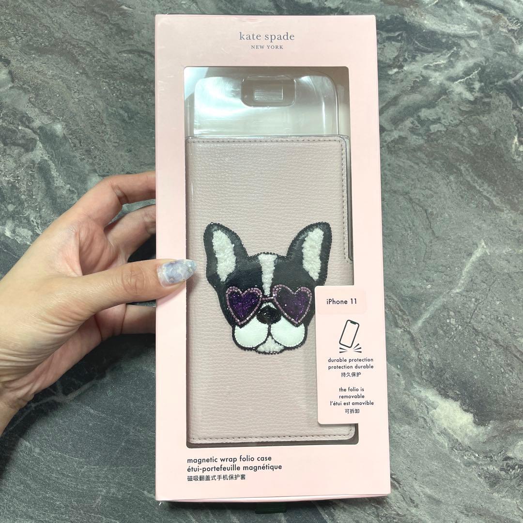 Kate spade iPhoneケース iPhone11 フレンチブルドッグ - メルカリ