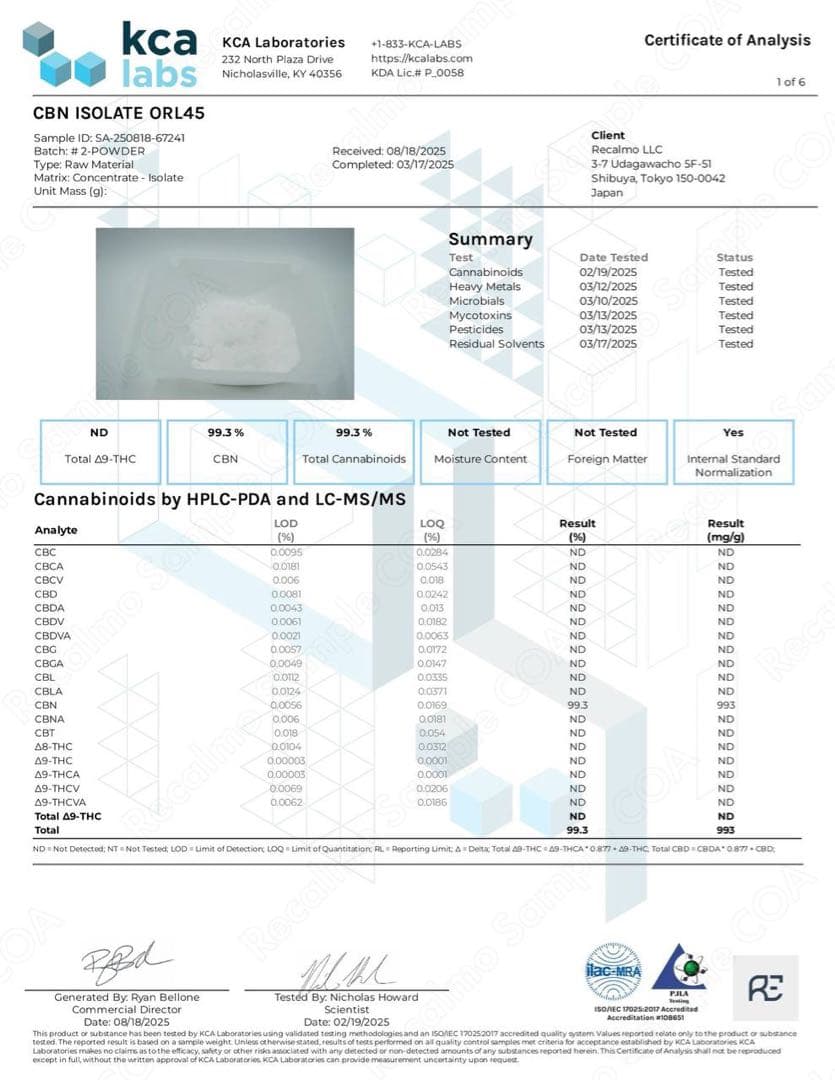 超高品質』】CBN アイソレート 50g 99.3% - メルカリ