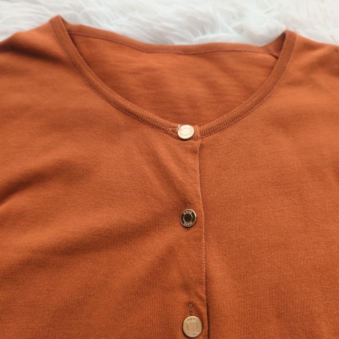 現行 ドゥーズィエムクラス FFgrace クルーネックカーディガン 金