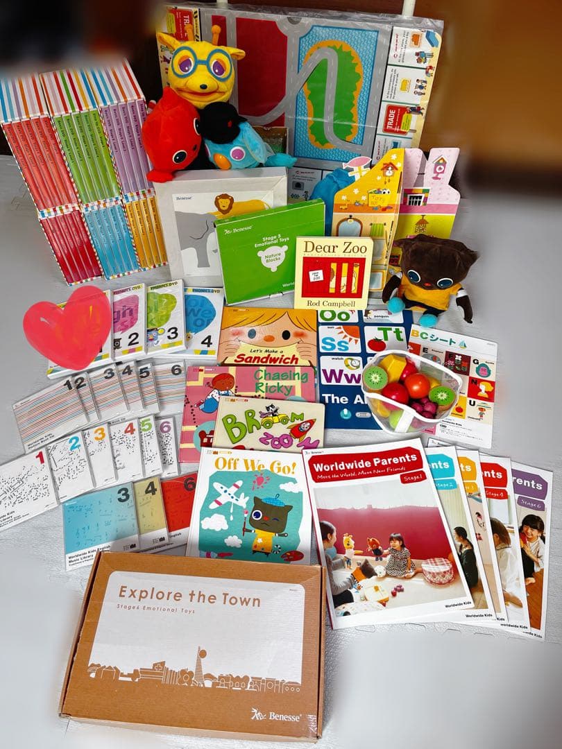 値下げ】ワールドワイドキッズ CD,DVDセット しまじろう英語 wwk