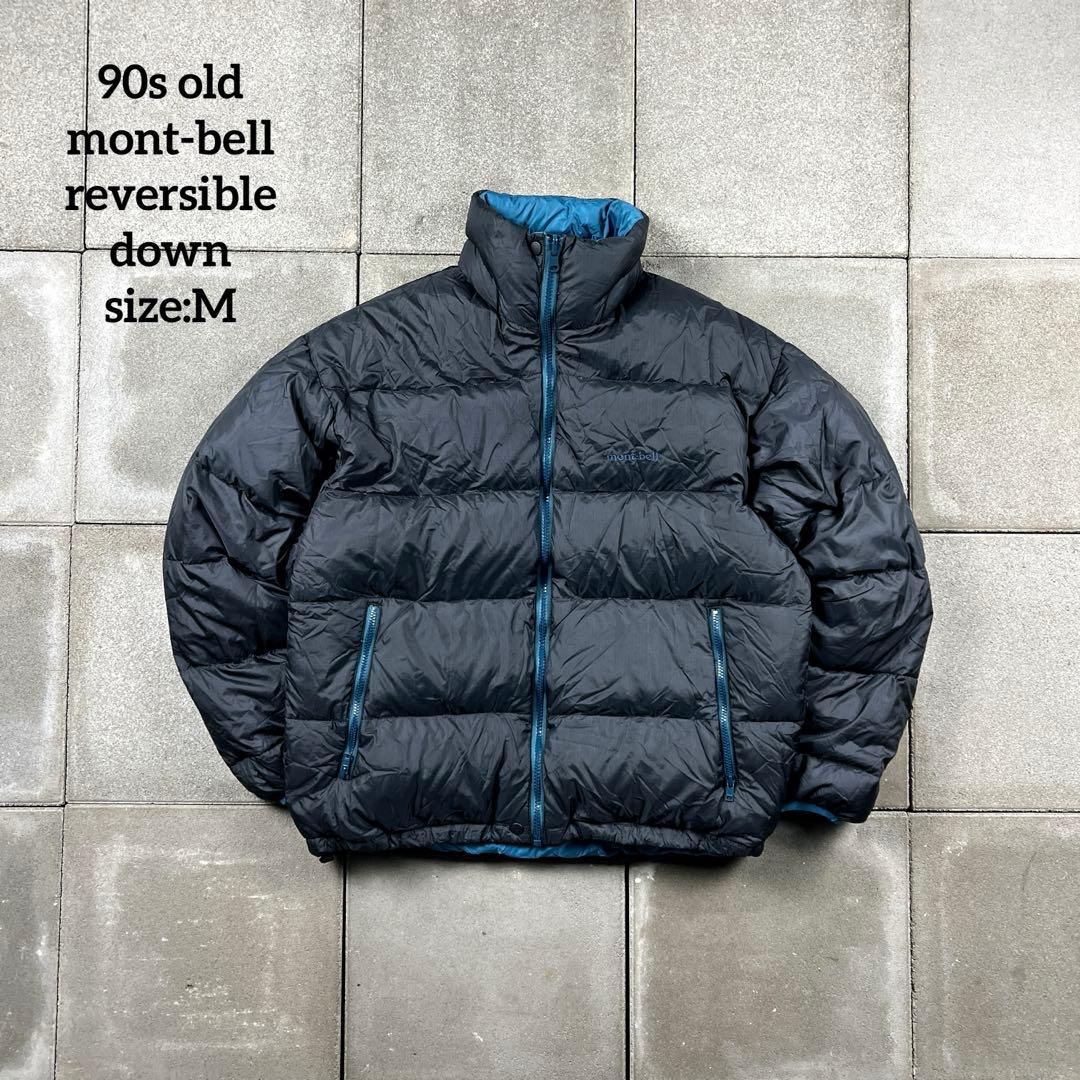 90s old mont-bell reversible down black - メルカリ