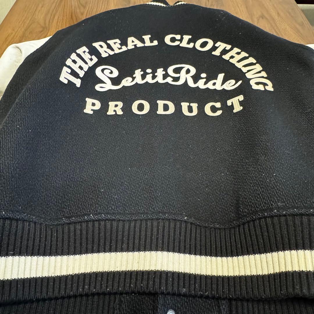 Let it Ride スタジャン 袖レザー メルトン 裏原 Let it Ride（レット