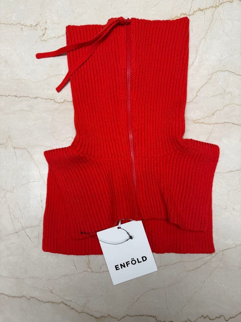 ENFOLD リブ編みネックウォーマー レッド リブ編み ネックウォーマー : COCORiNU - 通販 - Yahoo!ショッピング