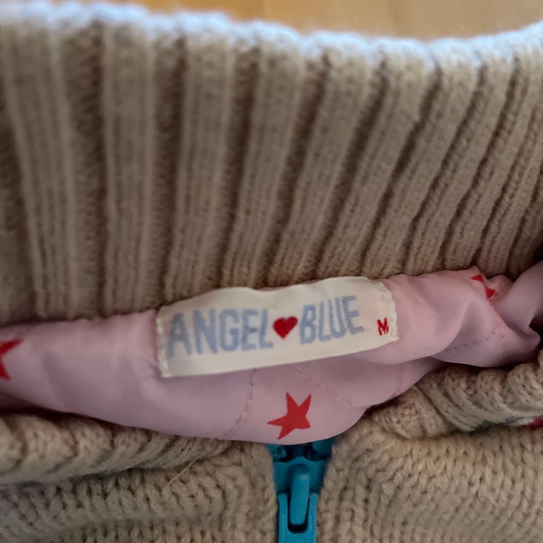 希少【美品】人気 エンジェルブルー ニットアウター 平成レトロ