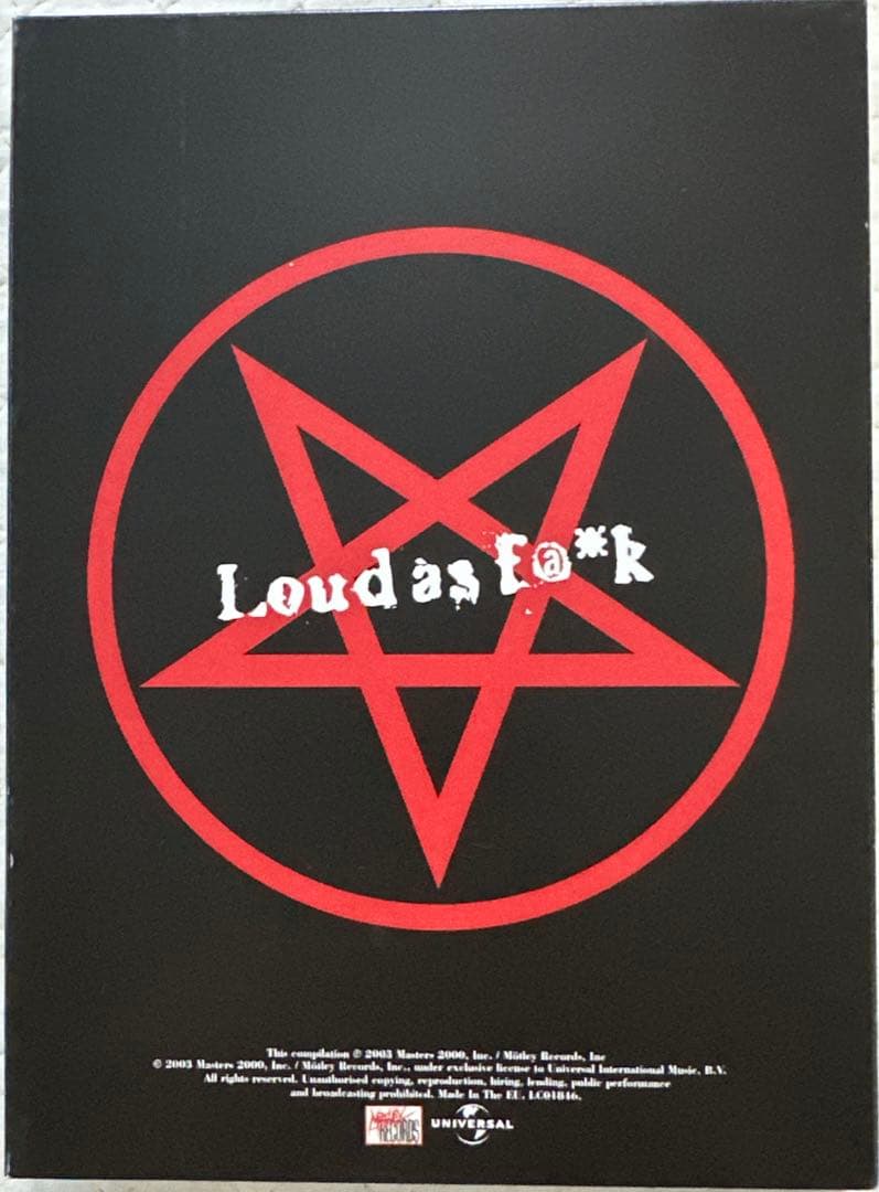 2CD＋DVD！モトリー・クルー / ラウド・アズ・ファック