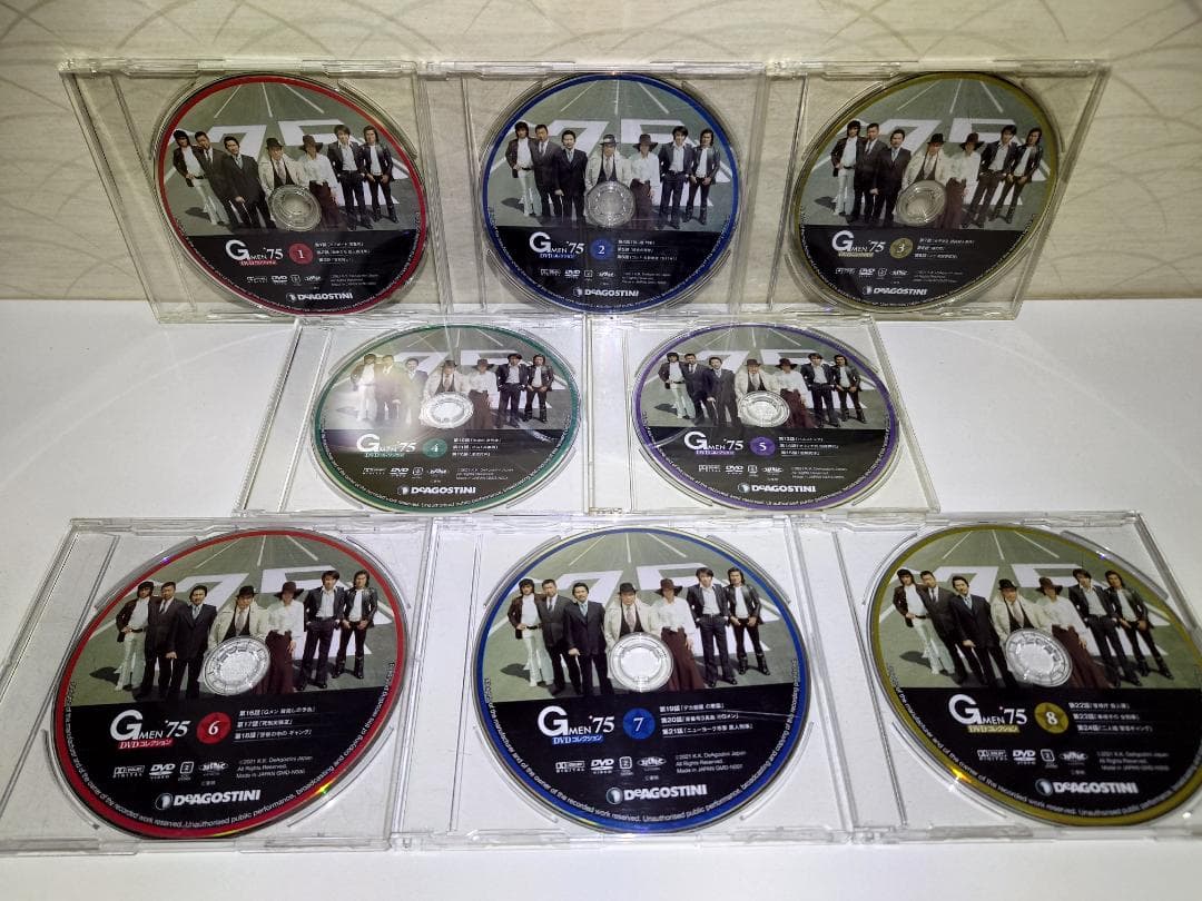 Gメン75 DVDコレクション」の第1号~第15号（15枚／ディスク