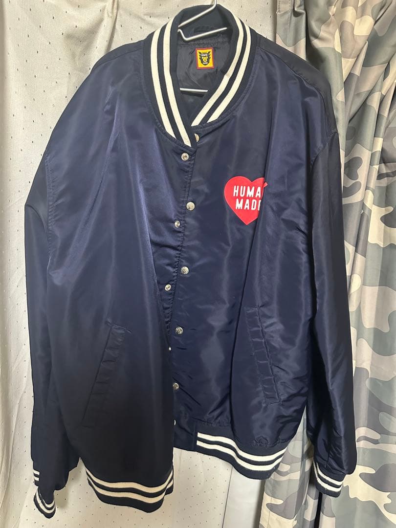 HUMAN MADE ネイビー スタジャン adidas originals by NIGO スタジャン M human made トレフォイル