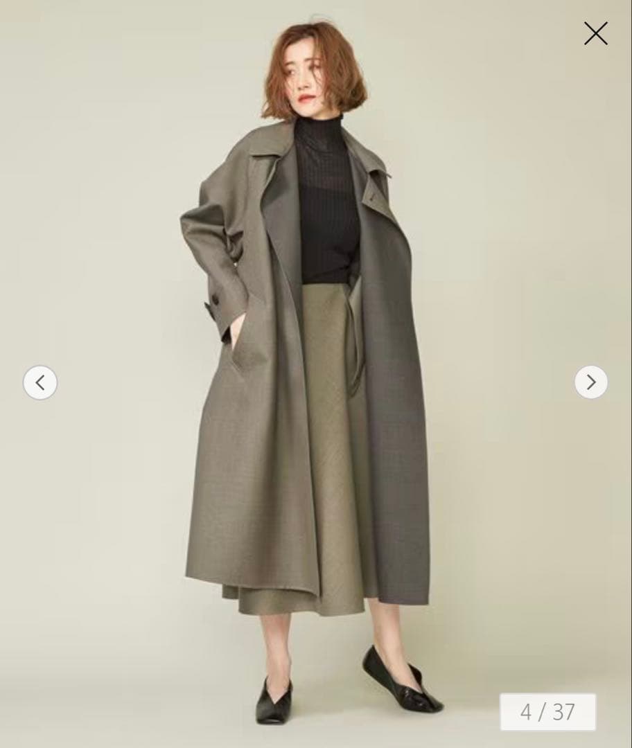 新品conteコンテ リバー バルカラーコート辺見えみり代表コート - メルカリ