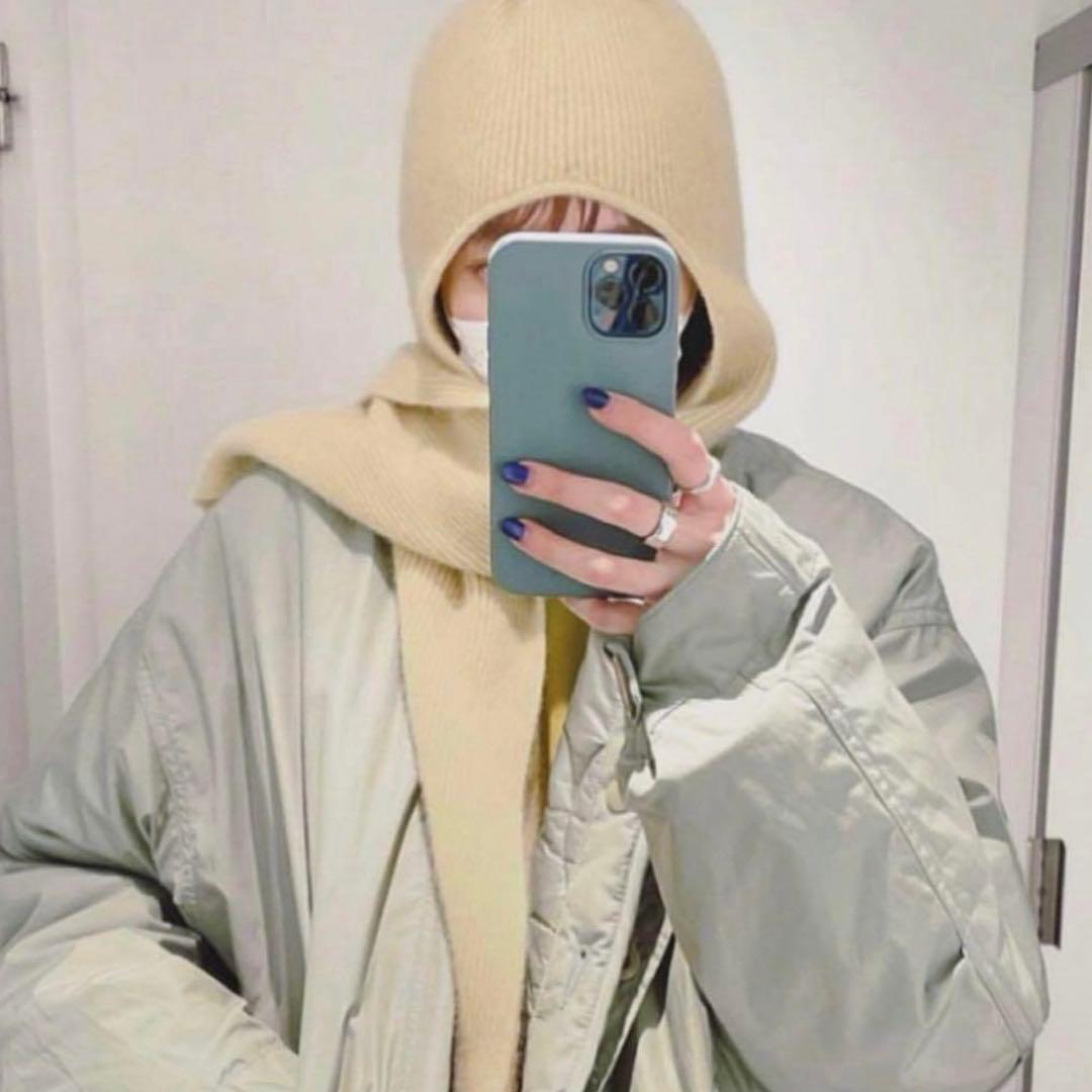 BATONER 6CASHMERE FOX バラクラバ グリーン カシミヤ - メルカリ