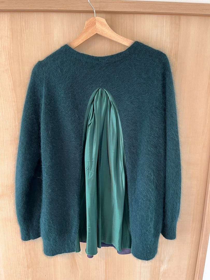 sacai luck モヘアカーディガン グリーン サイズ2 - メルカリ