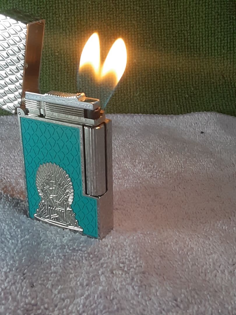 Chapado en Laton シルバ 彫刻デザイン デュポンの音 LN メンズ