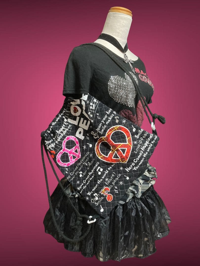 00s平成ギャルフェアリーグランジNANAナップサックピースマーク